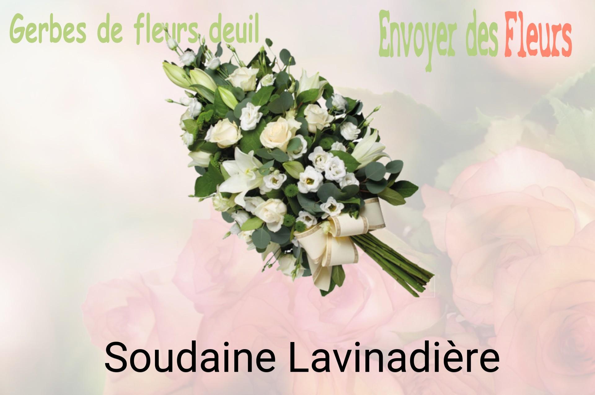 Gerbe de fleurs de deuil livrée à Soudaine-Lavinadière